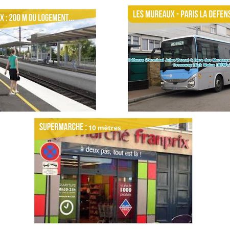 La Teranga - Wifi - Coeur De Ville - Gare Les Mureaux Eksteriør bilde